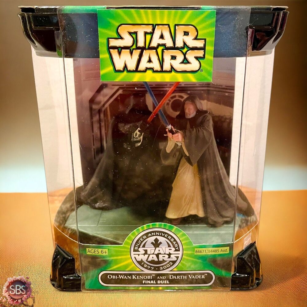 Star Wars Silver Anniversary Obi-Wan Kenobi & Darth Vader Final Duel 2002